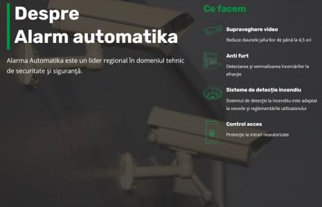 ALARM AUTOMATIKA: VIZEAZĂ SOLUŢII COMPLETE ÎN SECURITATEA ELECTRONICĂ